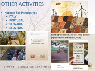 OTHER ACTIVITIES
 National Soil Partnerships
 ITALY
 PORTUGAL
 SLOVAKIA
 SLOVENIA
Painting with soil’s colours: child picture
(Agrokomplex exhibition 2018)
 