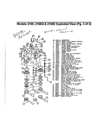 Espressimo 2100, 2400 & 1700