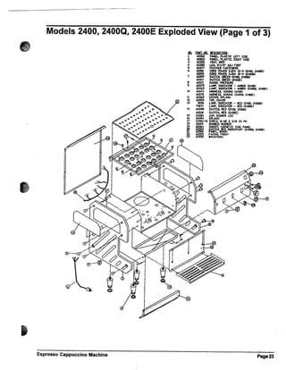 Espressimo 2100, 2400 & 1700