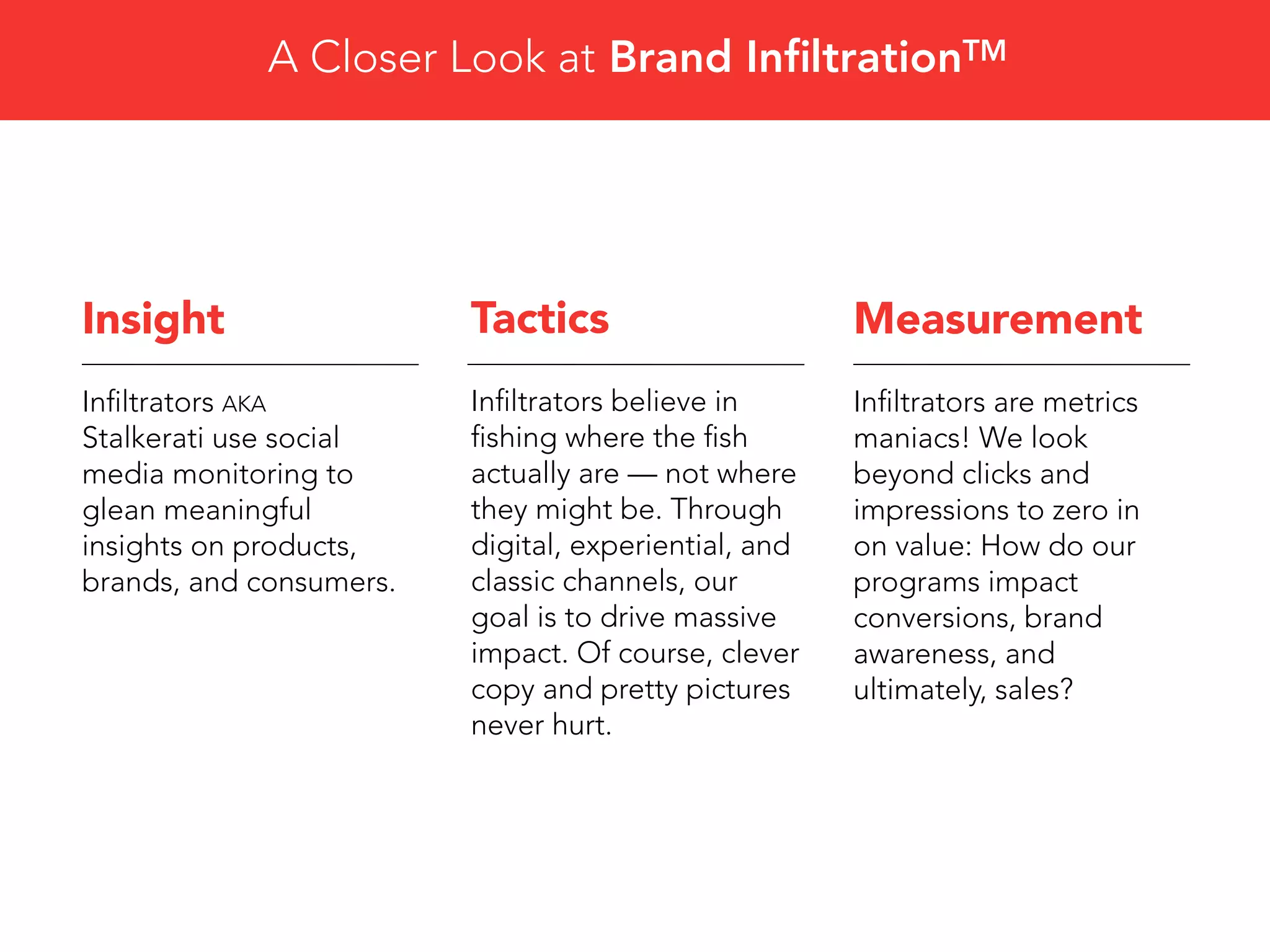 Introducing Espresso, the Brand Infiltration agency