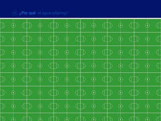 4  ¿Por qué  el agua eSpring? Eso es más superficie que 69 canchas de fútbol 