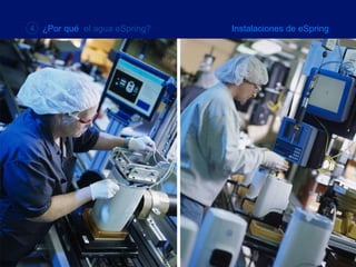 4  ¿Por qué  el agua eSpring? Instalaciones de eSpring 