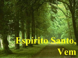 Espírito Santo,
Vem