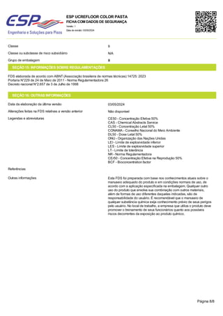 Normadose Safety and Handling Guidelines for ESP UCREFLOOR COLOR PASTA Industrial ...