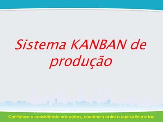 Sistema KANBAN de
produção
 