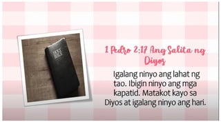 ESP Week 3 Pagsunod at Paggalang sa mga Magulang, Nakatatanda at ...