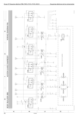 Grupo 37 Esquema eléctrico FM9, FM12, FH12, FH16, NH12   Esquemas eléctricos de los componentes




74                                           T3016928
 