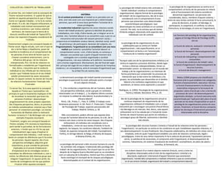 EVOLUCIÓ DEL CONCEPTE DE TREBALLADOR                                           INTRODUCCIÓ                                   La psicologia del treball estaria més centrada en        la psicologia de les organitzacions se centra en el
                                                                                                                                 l'àmbit individual i analitza el comportament         comportament col·lectiu de les persones en relació
En primer lloc, ens trobem amb la concepció de                                                                                  organitzacional, objecte formal de la psicologia          amb el funcionament del sistema sociotècnic
l'home racional-econòmic. El supòsit de què es                                       HISTÒRIA:                                                                                              denominat organització. Les persones són
                                                                                                                               del treball i de les organitzacions, des de la seva
 parteix en aquesta perspectiva és que a l'ésser        En el context preindustrial, el treball no es percebia com un                                                                  considerades, doncs, membres d'aquest sistema, i
                                                                                                                                   consideració com el comportament d'unes
 humà no li agrada treballar, i si ho fa és només        dret, sinó més aviat com una imposició per a determinades                                                                    entre els seus temes centrals hi ha la comunicació, la
                                                                                                                                  persones que presenten unes determinades
per diners. És a dir, des d'aquest enfocament, el        persones, que amb la seva tasca permetien l'ociositat de la                                                                       presa de decisions, el poder, el lideratge, la
                                                                                                                                      característiques psicològiques i que
   treballador està motivat exclusivament per                                    classe privilegiada.                                                                                   participació, la cooperació, el conflicte, la cultura,
                                                                                                                               desenvolupen les seves activitats en un context
    incentius econòmics i per motius sobretot           La modernitat industrial organitza les seves relacions socials                                                                l'estructura, la tecnologia, el canvi en l'organització,
                                                                                                                                concret. Per això, no és estrany que els temes
     extrínsecs, de manera que la teoria de la           entorn del treball productiu i genera la identitat de persona
                                                                                                                               d'interès estiguin relacionats amb aspectes tant
  direcció científica del treball de Taylor(1971)       treballadora, únic mitjà, d'altra banda, per a integrar-se en la
                                                                                                                                          individuals com de context.                       Les funcions del psicòleg de les organitzacions,
seràun clar exponent d'aquesta consideració de        societat. Així, l'activitat laboral es va convertint a poc a poc en un
                                                           mecanisme estructurador del vessant personal i social, i                                                                          segons el Col·legi Oficial de Psicòlegs (COP),
                     l'individu.                                                                                                                                                                                són sis:
                                                      proporciona al treballador estatus laboral, identitat social, sentit
 Posteriorment sorgeix una concepció basada en            de pertinença i de participació, benestar del subjecte, etc.           La psicologia de les organitzacions és una
l'home social. Alguns estudis, com com el que va      Progressivament, l'organització es va consolidant com una nova               subdisciplina que se centra en l'àmbit                    La funció de selecció, avaluació i orientació de
     dur a terme Mayo a Hawthorne, posen de                  realitat que sustenta i possibilita l'activitat laboral i el       organitzacional i, més específicament, en el                                      personal;
  manifest la incidència en el comportament de            comportament social, i com, d'altra banda, es comença a               comportament col·lectiu o en l'anomenada                      la funció de formació i desenvolupament del
     les persones d'una sèrie de factors que no             dibuixar una societat que a partir d'aquell moment serà               "conducta de la mateixa organització".                                          personal;
      s'havien considerat anteriorment, com la                 catalogada com a societat organitzada o societat                                                                               la funció de màrqueting i comportament del
        influència dels grups i de les relacions       d'organitzacions, i als seus individus se'ls definirà i reconeixerà     "Aunque cada una de las aproximaciones enfatiza y se                             consumidor;
    interpersonals, fins i tot de les relacions no     com a homes organització. Efectivament, des del final del segle          centra en aspectos y procesos distintos, dando lugar             la funció de condicions de treball i salut;
  formalitzades o establertes per l'organització.     XIX i principi del segle XX ens trobem amb l'aparició de l'empresa           incluso a diversas subespecialidades, tienen un           la funció d'organització i desenvolupament de
       Així, doncs, s'assumeix que la conducta        moderna i, en conseqüència, amb el concepte d'organització que           denominador común: se relacionan con el mundo del                              recursos humans;
   individual es veu influïda per les interaccions                        ha arribat fins als nostres dies.                       trabajo y de las organizaciones y se interesan de                 la funció de direcció i management.
   socials i que l'individu busca en el seu treball                                                                              forma prioritaria por comprender los procesos de
     satisfer primerament les seves necessitats                                                                                   interacción que se dan entre los individuos y los
                                                          La denominació psicologia del treball (també anomenada                                                                                 Mateu (1994) proposa una classificació
socials. En aquest context, les teories de l'escola                                                                             grupos, las actividades que desarrollan en el ámbito
                                                         psicologia ocupacional) ha estat utilitzada sovint a Europa i                                                                      funcional amb la qual estableix tres categories:
    de relacions humanesserien l'exemple més                                                                                         laboral y los contextos organizativos en que
                                                                         té com objecte d'estudi...                                                                                          funcions d'assessorament, executiva i tècnica.
                      il·lustrador.                                                                                              acontecen, al menos como aspiración y vocación".              La funció d'assessorament a la direcció es
  En tercer lloc, fa la seva aparició la concepció        "[...] las conductas y experiencias del ser humano, desde                                                                             materialitza mitjançant la formulació de
     basada en l'home que s'autorealitza i els             una perspectiva individual, social y grupal, en contextos           Rodríguez, A. (1992). Psicología de las organizaciones.       propostes i plans d'acció per a dur a terme els
 principis en què es fonamenta impliquen el fet          relacionados con el trabajo [...]. Su objetivo último consiste              Teoría y método. Barcelona: PPU, p. 29.                   processos de canvi i de desenvolupament
    de reconèixer la necessitat que tenen les             en mejorar la calidad de vida laboral, la productividad y la                                                                       organitzatiu desitjats. La funció executiva està
        persones d'utilitzar i desenvolupar                                     eficacia laboral".                                des de la psicologia de les organitzacions actual es      caracteritzada per l'aplicació dels plans d'acció
  progressivament les seves pròpies capacitats.             Peiró, J.M., Prieto, F., i Roe, R. (1996). El trabajo como                continua responent als requeriments de les              aprovats en les àrees d'especialitat en què el
 Des d'aquesta perspectiva, doncs, es presenta           fenómeno psicosocial. A J.M. Peiró i F. Prieto (ed.). Tratado           organitzacions utilitzant el treballador com a simple        psicòleg de les organitzacions presta els seus
 un individu autodisciplinat, orientat cap a l'èxit          de Psicología del Trabajo: aspectos psicosociales del             instrument per a aconseguir una posició d'excel·lència        serveis. Finalment, la funció tècnica comporta
 personal i el creixement psicològic. Les teories                        trabajo. Madrid: Síntesis, p. 30                       i de lideratge en els mercats. Així, doncs, sota aquest      aplicar les tècniques d'intervenció psicosocial
    humanistes de Maslow sobre la motivació                                                                                      enfocament no hi ha cabuda per a l'estudi de noves                  relacionades amb la disciplina.
humana i la teoria X i Y de McGregor són un bon             Més concretament, podem afirmar que aquesta àrea                     formes de relació humana que portin els individus a
         exemple d'aquesta assumpció.                    s'ocupa de l'activitat laboral de les persones; és a dir, de la         aconseguir graus de llibertat, autonomia o identitat
                                                         manera com duen a terme les seves tasques. Des d'aquest                                      més elevats.
  Finalment, sorgeix una concepció basada en
 l'home complex. S'hi reconeix la importància,                 enfocament, els individus són considerats com a
 però també la parcialitat, de les formulacions             treballadors, i entre els seus temes d'interès hi ha els                   la psicologia dels recursos humans s'orienta a l'estudi de les relacions entre les persones i
    anteriors, i s'entén que no n'hi ha cap que          següents: les tasques, les condicions laborals, l'ambient de            l'organització, i en particular se centra en les condicions en què s'estableixen aquestes relacions, el
       individualment sigui capaç d'explicar el           treball, els aspectes temporals del treball, l'acompliment,           seu desenvolupament i la seva finalització. Des d'aquesta subdisciplina, els individus són vistos com a
 comportament dels individus, i molt menys si            l'esforç, la càrrega laboral, la fatiga, el disseny de tasques,              empleats, amb els quals l'organització estableix una sèrie de relacions contractuals, legals i
tenim en compte les diferències que hi ha entre                              el disseny d'eines, etc.                            psicològiques. Entre els seus temes importants hi ha la selecció de personal, l'ajustament persona-
      les persones. Aquest aspecte, des d'una                                                                                        càrrec, la satisfacció de necessitats, el compromís amb l'organització, el desenvolupament de
       perspectiva estratègica, adquireix gran                                                                                     carreres, l'absentisme, els sistemes d'avaluació de rendiment i acompliment, els plans de salaris i
                                                          La psicologia del personal o dels recursos humans és una de                                                   incentius, la formació, etc.
     importància, ja que convida les persones
                                                           les activitats més antigues i tradicionals dels psicòlegs del
        implicades en el procés d'elaboració i
                                                          treball i de les organitzacions, fins al punt que no va ser fins          ens trobem davant d'un mateix objecte material d'estudi, comú a totes les
     d'implantació de les estratègies socials a
                                                          després de la Segona Guerra Mundial quan es va considerar                   disciplines relacionades amb el món de les organitzacions i orientat a la
 reconèixer les diferències individuals o, com a
                                                         com un subcamp de la disciplina, mentre que fins a aleshores                  descripció, explicació i intervenció d'aquest fenomen que anomenem
 mínim, les diferències dels diversos grups que
                                                           havia mantingut el monopoli de les tasques psicològiques              organització, i també dels components o realitats inherents o que es construeixen
   integren l'organització. En aquest sentit, les
                                                              desenvolupades en el context de les organitzacions.                   en el seu entorn (treball, organització del treball o comportament laboral).
   teories de contingència són les que podrien
         il·lustrar millor aquesta concepció.
 