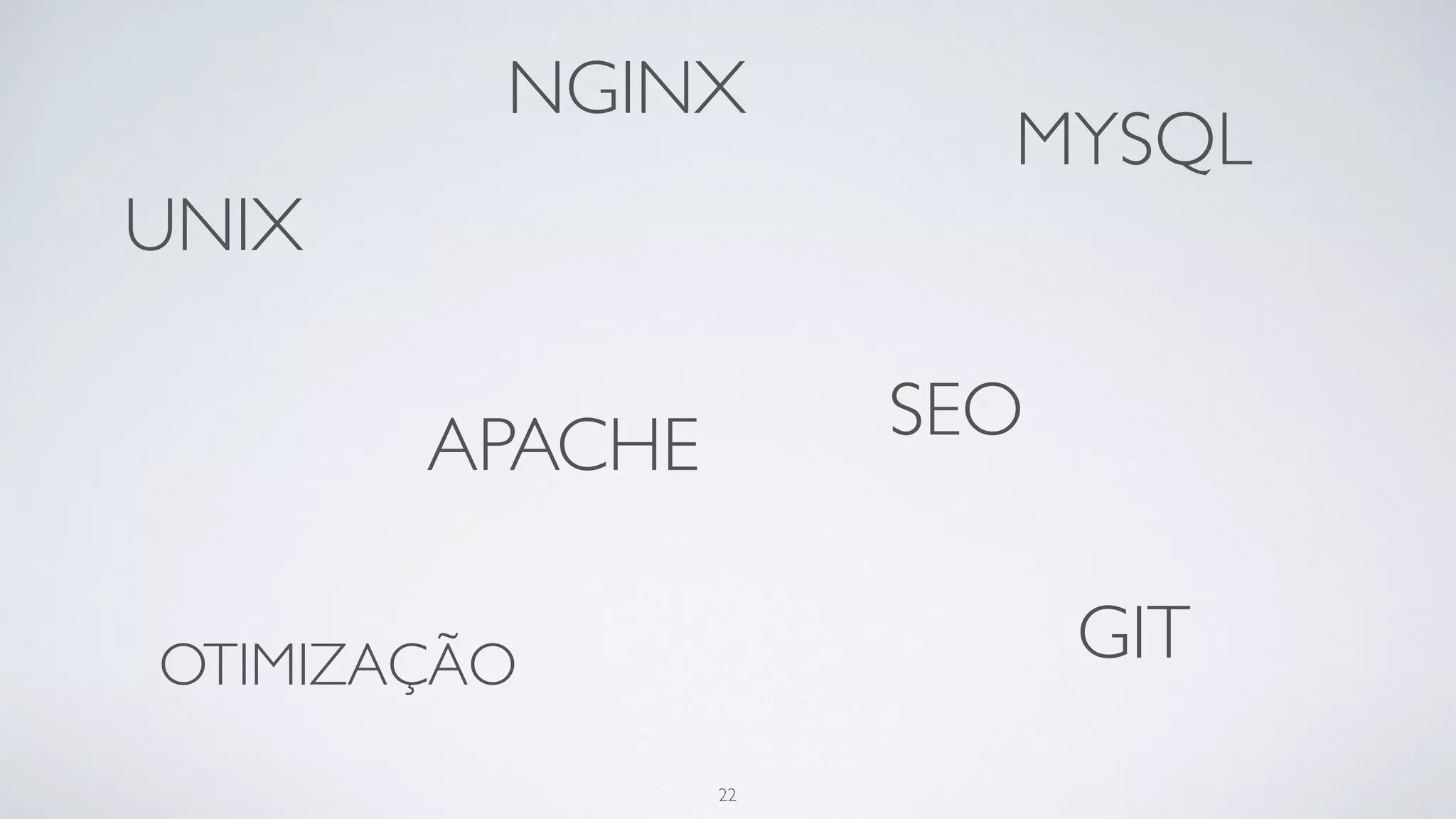 Tudo isso importa mesmo?
22
 