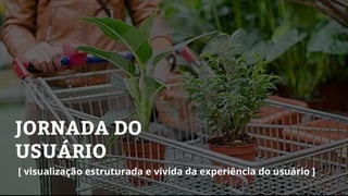 JORNADA DO
USUÁRIO
[ visualização estruturada e vívida da experiência do usuário ]
 