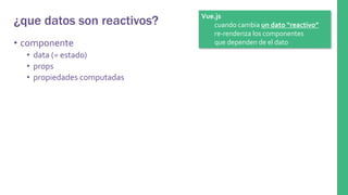 Reactividad en Angular, React y VueJS