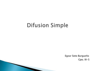 Difusion Simple Egzar Soto Burgueño Gpo. III-5 