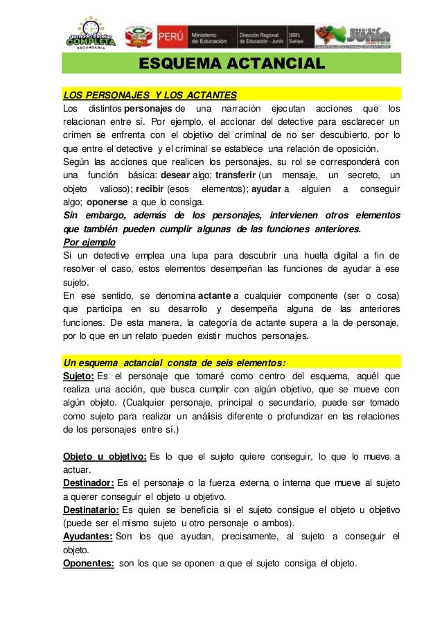 Esquema actancial