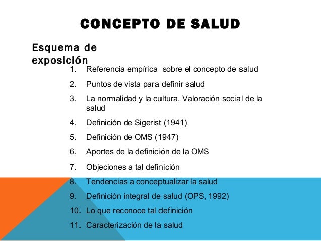 Esquema clase salud