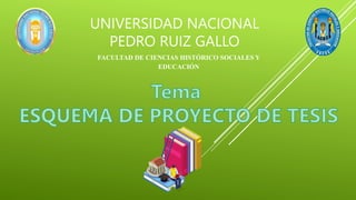UNIVERSIDAD NACIONAL
PEDRO RUIZ GALLO
FACULTAD DE CIENCIAS HISTÓRICO SOCIALES Y
EDUCACIÓN
 