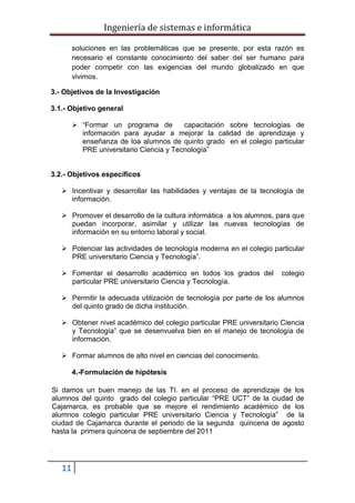Esquema de proyectos de tesis uap