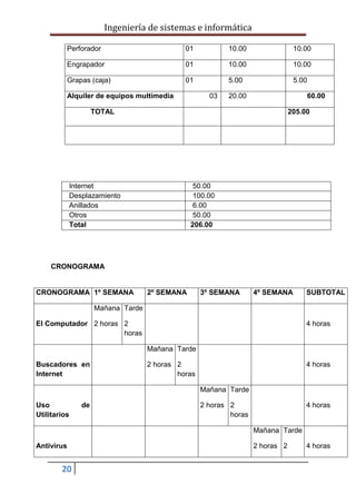 Esquema de proyectos de tesis uap