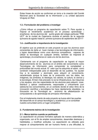 Esquema de proyectos de tesis uap