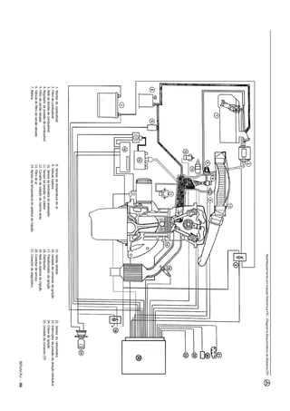 AperfeiçoamentoemInjeçãoEletrônicaFIC–DiagramaEsquemáticodoSistemaCFI
1.Bombadecombustível
2.Filtrodecombustível
3.Relédabombadecombustível
4.Reguladordapressãodecombustível
5.Filtrodecarvãoativado
6.Válvuladofiltrodecarvãoativado
7.Bateria
8.Sensordatemperaturadoar
9.Válvulainjetora
10.Sensordaborboletadoacelerador
11.Sensordapressãonocoletor
12.Corretorderotaçãodamarchalenta
13.Filtrodear
14.Sensordatemperaturadosistemadeinjeção
15.Sondalambda
16.Unidadedecomandodaignição
17.Transformadordaignição
18.Distribuidor
19.Relédosistemadeinjeção
20.Conectordeserviço
21.Conectordediagnóstico
22.Sensordovelocímetro
23.Interruptordapressãodadireçãohidráulica
24.Chavedeignição
25.UnidadedecomandoCFI
SENAI-RJ–6969696969
 