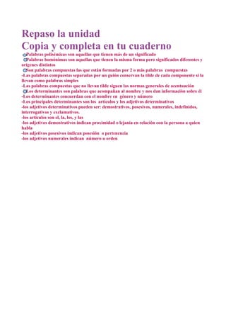 Esquema lengua sexto tema 3