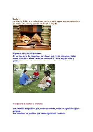 Esquema lengua tema 2