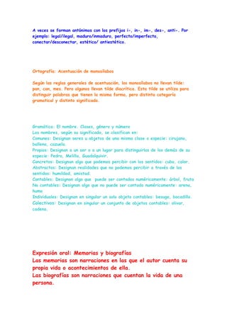 Esquema lengua tema 2