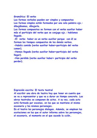 Esquema lengua tema 7