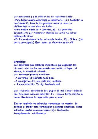 Esquema lengua tema 8
