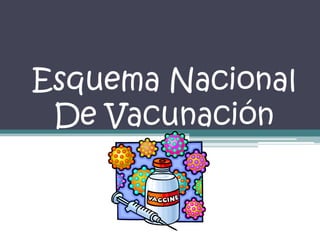 Esquema Nacional
De Vacunación

 