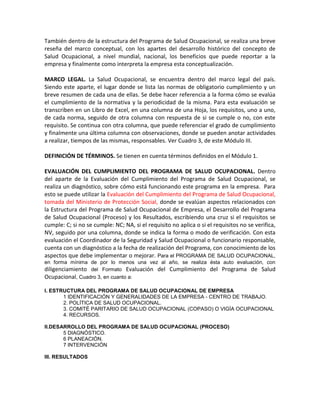 Esquema para la presentación de un pso