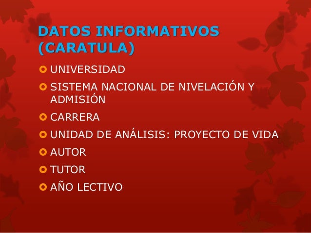 Esquema proyecto de vida