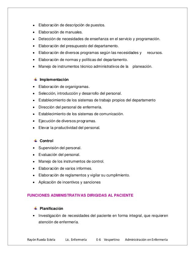 resume de enfermera