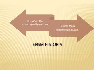 Rosa Ortiz Paz
rosyortizpaz@gmail.com
                            Gerardo Mora
                         gdmhmx@gmail.com




                                            31
 