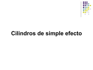 Cilindros de simple efecto
 