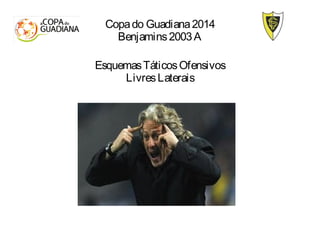 EsquemasTáticosOfensivos
LivresLaterais
Copado Guadiana2014
Benjamins2003A
 