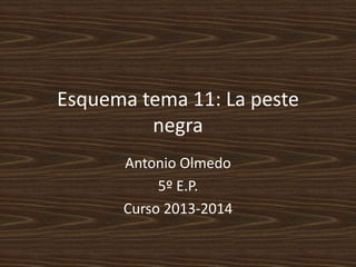 Esquema tema 11: La peste
negra
Antonio Olmedo
5º E.P.
Curso 2013-2014
 