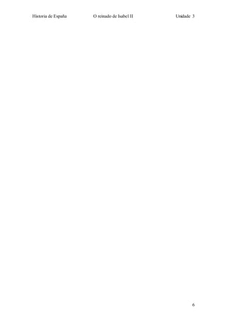 Historia de España O reinado de Isabel II Unidade 3 
6 
