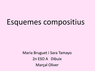 Esquemes compositius Maria Bruguet i Sara Tamayo 2n ESO A   Dibuix Marçal Oliver 