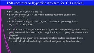 Electron Spin Resonance Spectroscopy | PPTX