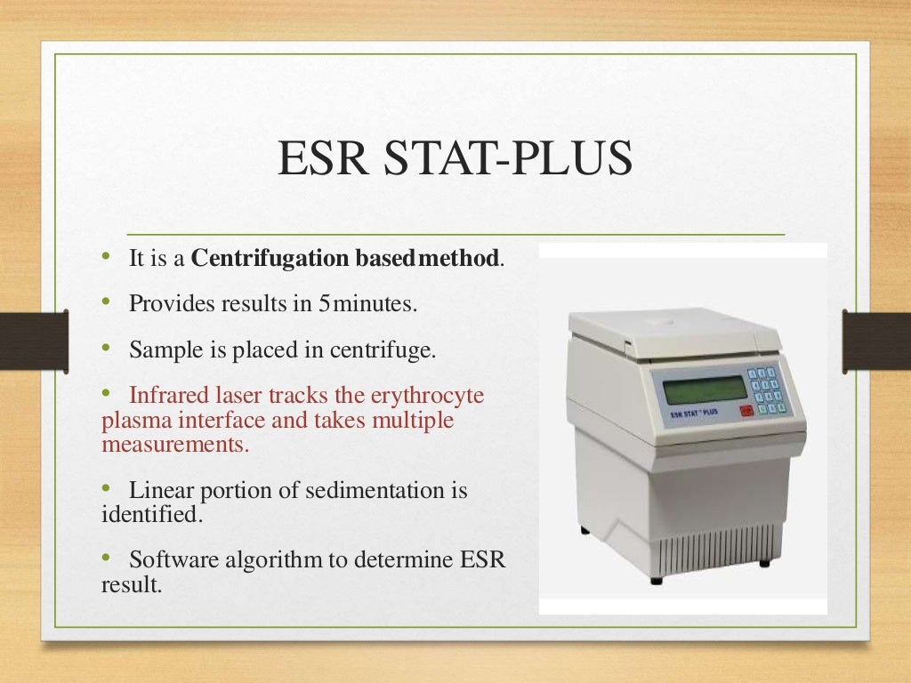 Esr method, principle and interpretation
