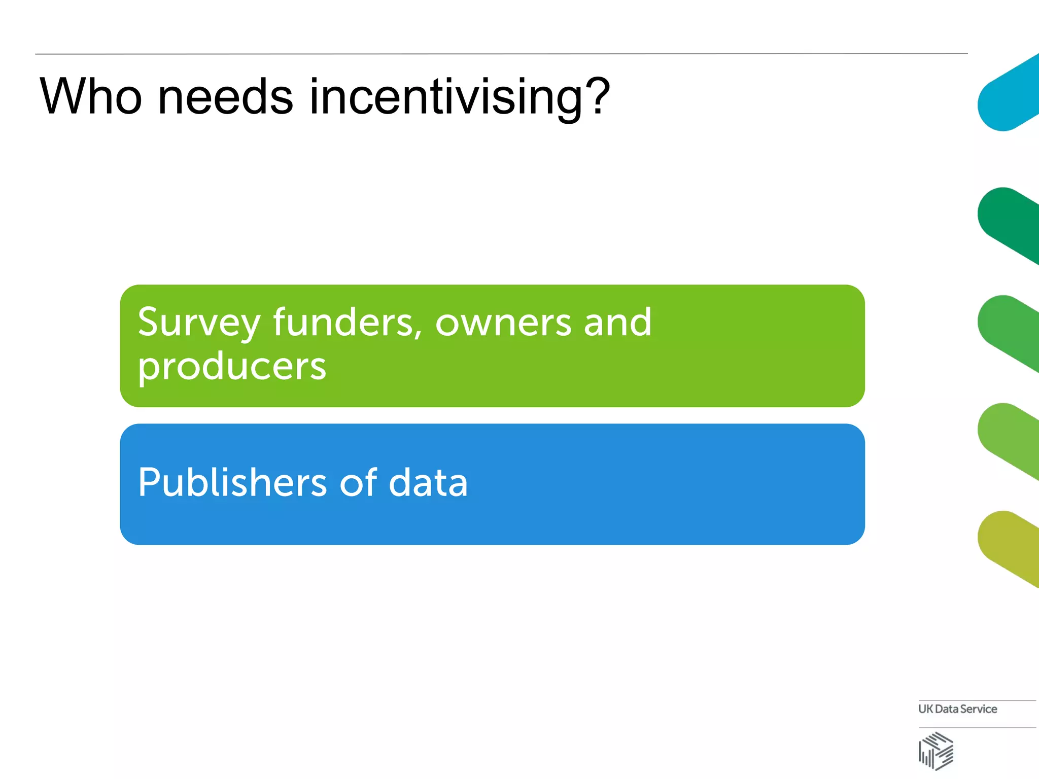 Who needs incentivising?
 