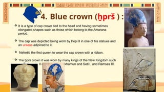 royal crowns in egyptالتيجان الملكيه في مصر القديمه | PPTX