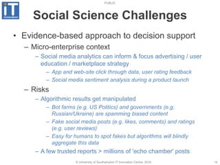 Geoparsing and Real-time Social Media Analytics - technical and social challenges