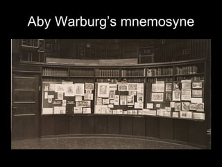 Aby Warburg’s mnemosyne
 