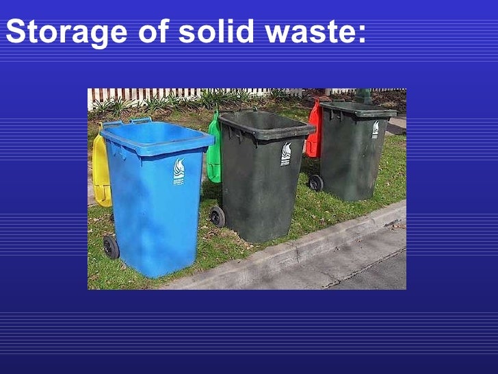 EXCRETA, SEWAGE, REFUSE DISPOSAL