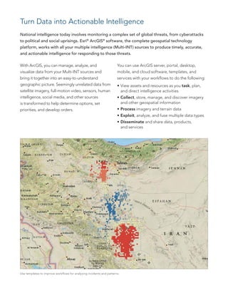 Esri Technology for National Intelligence | PDF