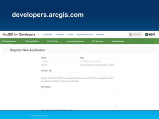 developers.arcgis.com

An Introduction to OAuth 2

 