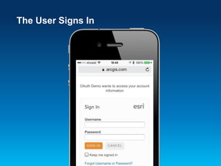 The User Signs In

 