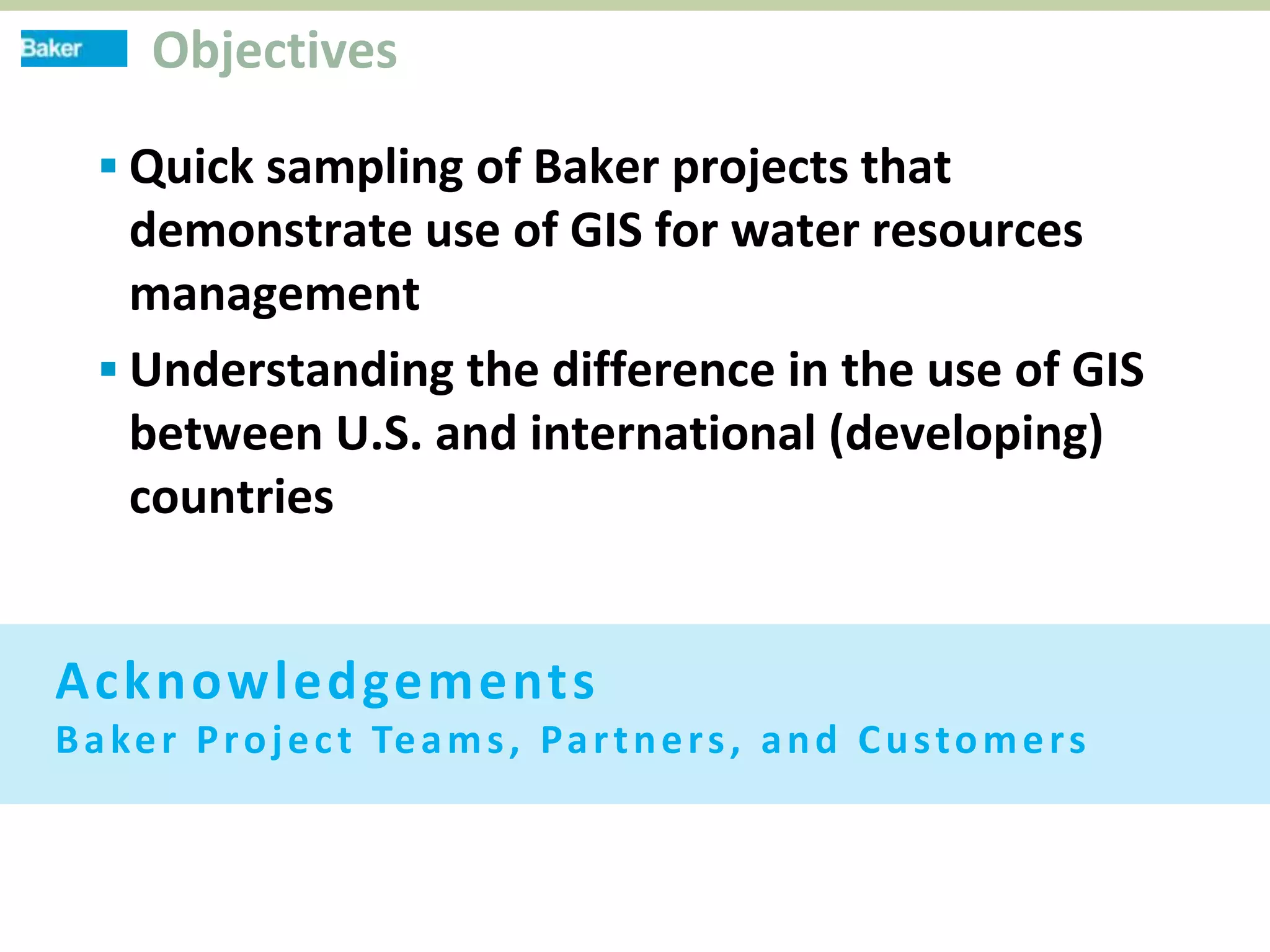 Using GIS for Water Resources Management – Selected U.S. and ...