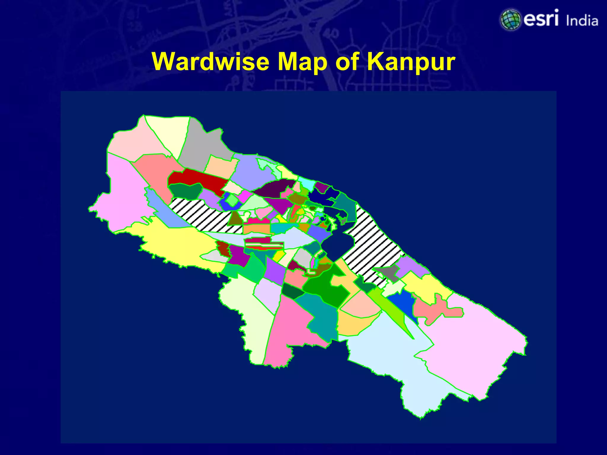 Wardwise Map of Kanpur
 
